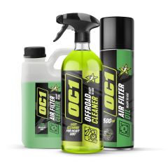 OC1 Air Filter Care Set - Air Filter Cleaner, Air Filter Oil, Offroad Cleaner