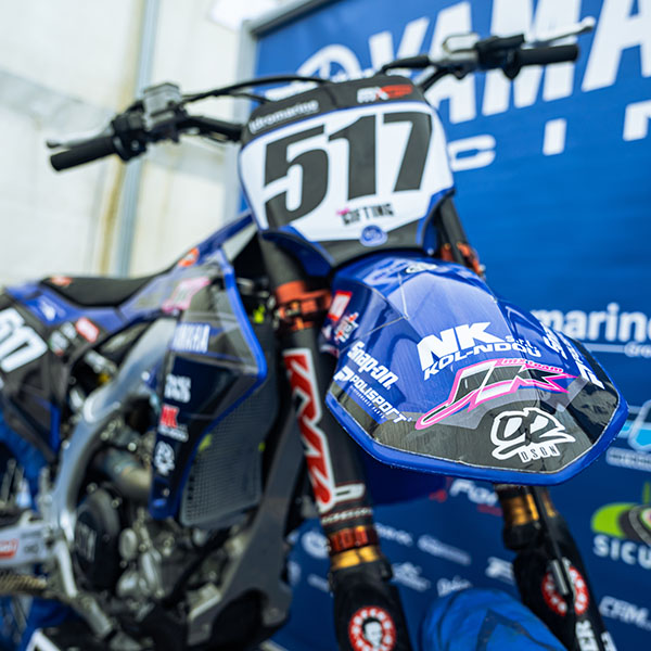 Crossmotor tijdens de MXGP of Sweden